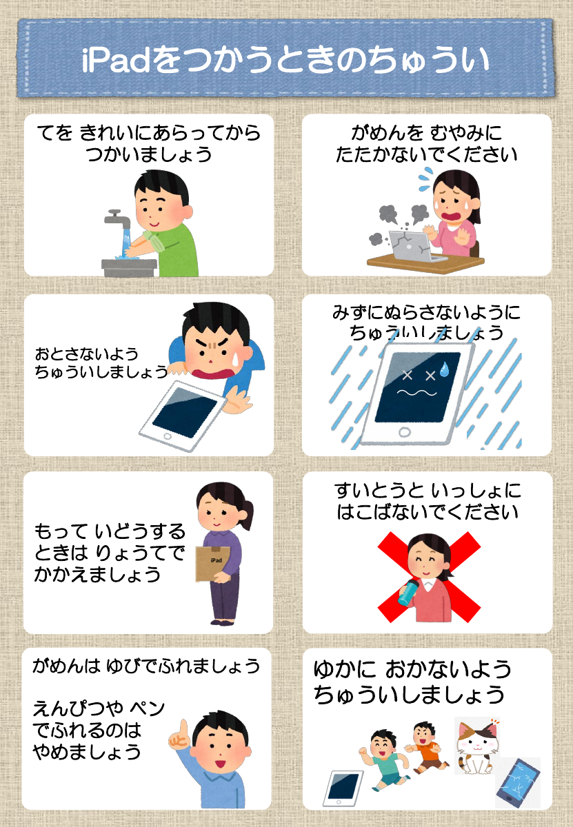 【低学年向け】iPadの扱い方.pdfの1ページ目のサムネイル